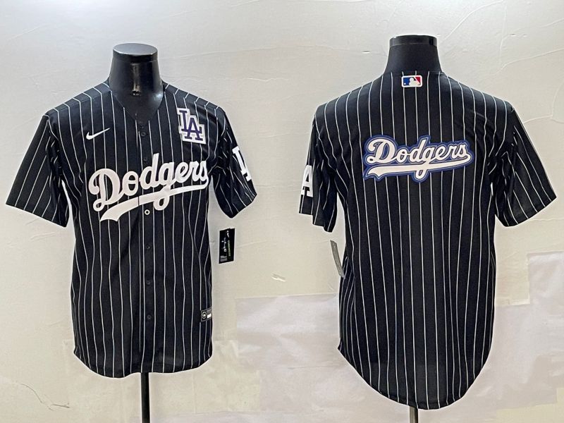 Men Los Angeles Dodgers Blank Black Stripe Jointly Name 2025 Nike MLB Jersey style 39->los angeles dodgers->MLB Jersey